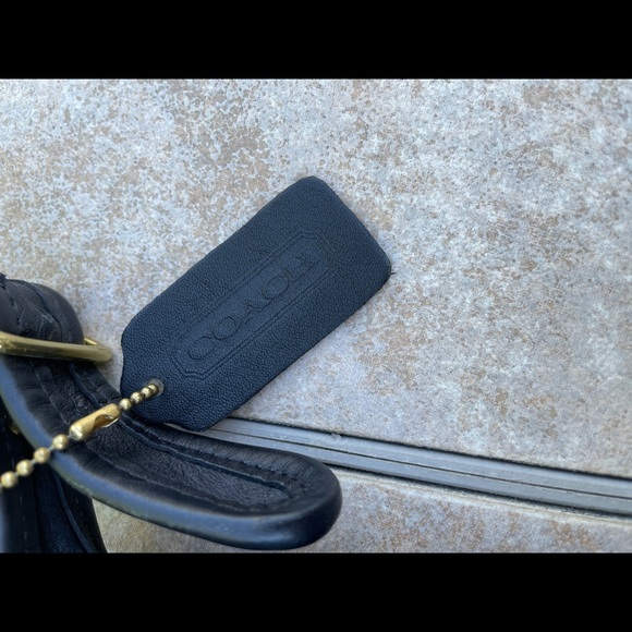 Vintage Coach  Black Briefcase Flap Messenger Bag - Picture 4 of 12